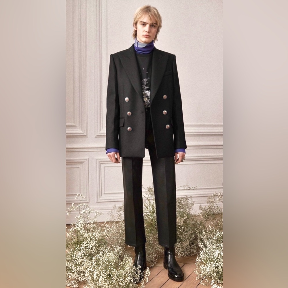 Givenchy Paris Fall 2019 Black Double Breasted Blazer NWT